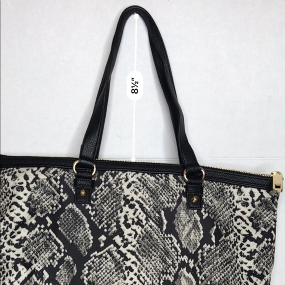 𝅺juicy Couture Python Print Nylon Tote Purse - Picture 13 of 13